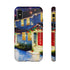 Festive Christmas Decorations on a Row of Townhomes - Impact Resistant Phone Case iPhone X Matte